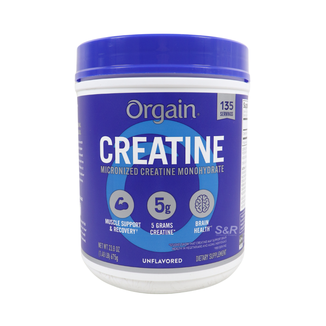 Orgain Creatine Unflavored Dietary Supplement 675g